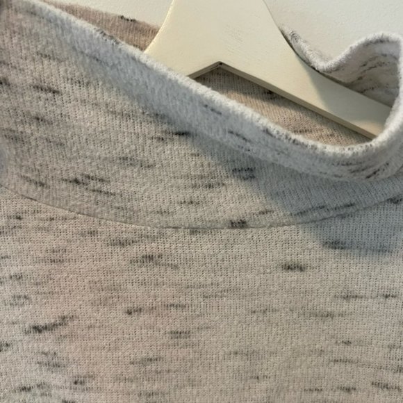 Anthropologie Grey Mock/Cowl Neck Sweater - Picture 4 of 11